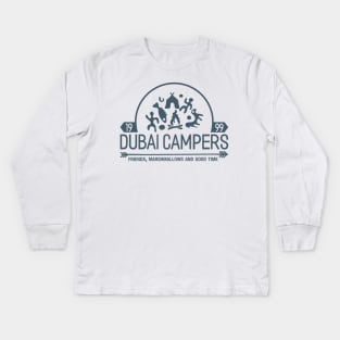 Dubai Campers, Friends Marshmallows and Good Time Kids Long Sleeve T-Shirt